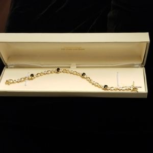 Diamond and sapphire bracelet